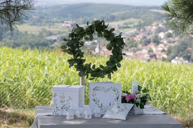 Svatební pokladnička s motivem květin  731251789