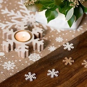 Vánoční konfety sněhové vločky dřevěné, 12ks 731288009