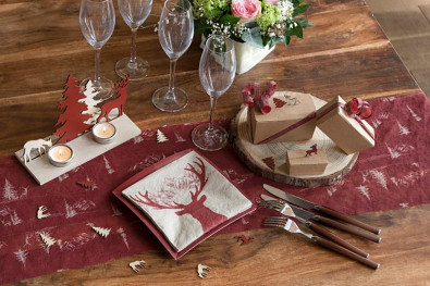Vánoční konfety burgundy, 12 ks 731335651