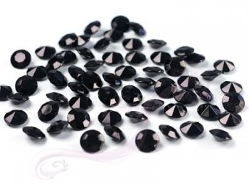 Briliantové kamínky černé, 100 ks