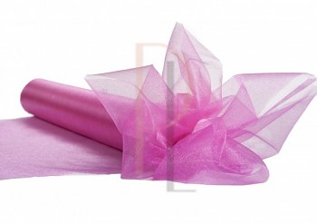 Organza sněžná mauve, 16cm/9m