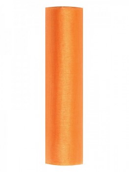 Organza hladká pomerančová, 16cm/9m