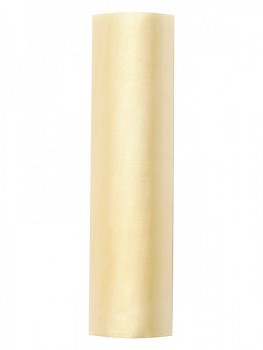 Organza hladká IVORY, 16cm/9m