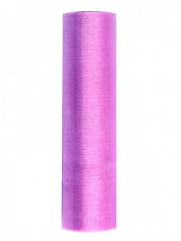 Organza hladká růžová, 16cm/9m