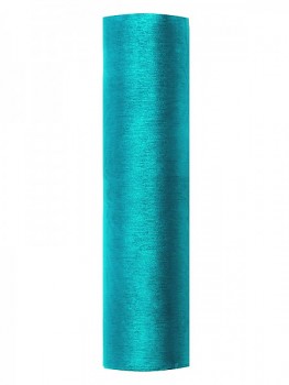 Organza hladká tyrkysová, 16cm/9m