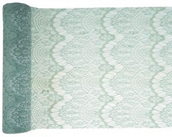 Šerpa stolová krajková Boho Chic zelená 3mx30cm 731287976