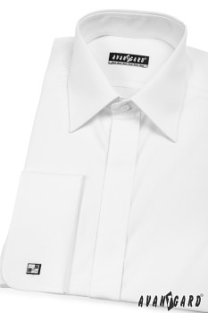 Pánská košile KLASIK s krytou légou a dvojitými manžetami na manžetové knoflíčky 670-1