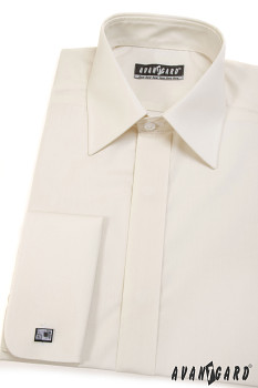 Pánská košile KLASIK s krytou légou a dvojitými manžetami na manžetové knoflíčky 670-2