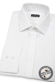 Pánská košile SLIM s krytou légou 132-001