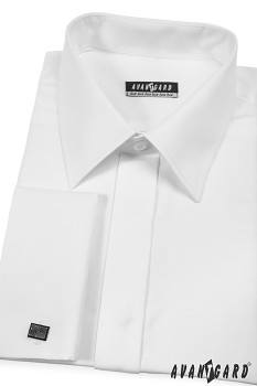 Pánská košile KLASIK s krytou légou a dvojitými manžetami na manžetové knoflíčky 516-1