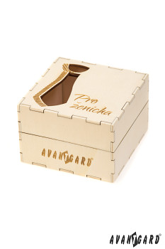 Dřevěná dárková krabička Pro ženicha 923-3716
