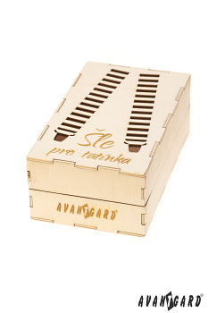 Dřevěná dárková krabička na šle Pro tatínka 921-3718