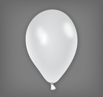 Metalický balónek stříbrný
