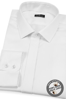 Pánská košile SLIM s krytou légou 132-91