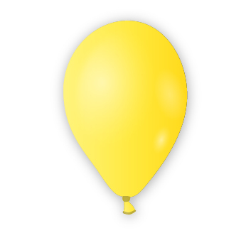 Dekorační balónek žlutý