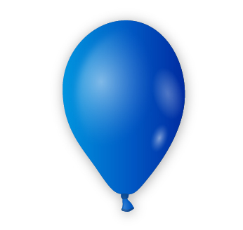 Dekorační balónek mořsky modrý