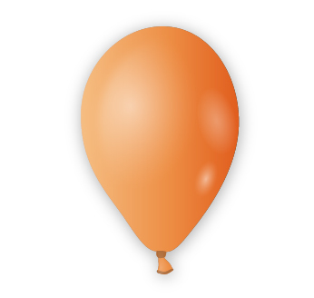 Dekorační balónek oranžový