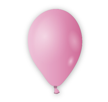 Dekorační balónek světle růžový