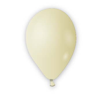 Dekorační balónek slonovinový
