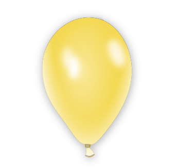 Metalický balónek žlutý