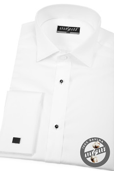 Pánská košile FRAKOVKA KLASIK s légou s knoflíčky, dvojité manžety na manžetové knoflíčky 675-1