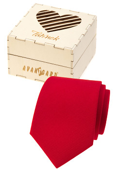 Dárkový set Tatínek - Kravata LUX v dárkové dřevěné krabičce s nápisem 919-985724