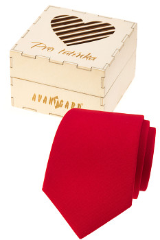 Dárkový set Pro tatínka - Kravata LUX v dárkové dřevěné krabičce s nápisem 919-985726