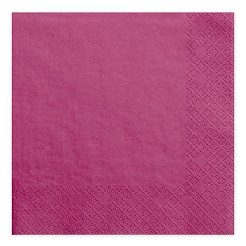 Ubrousky jednobarevné tmavě růžové, 20 ks 731350178