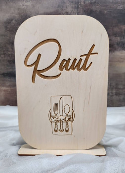 Dřevěná cedulka "Raut"