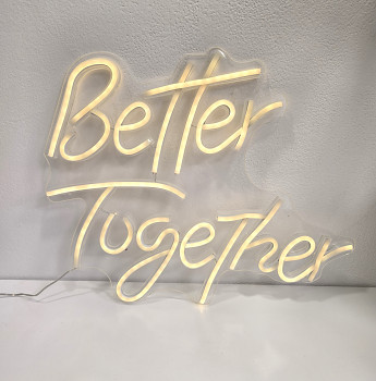 LED neonový nápis Better Together