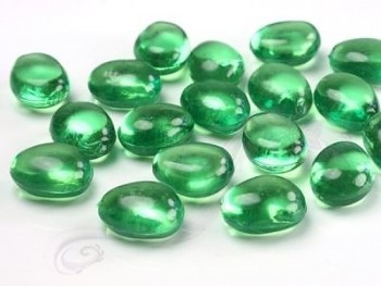 Krystalové kamínky zelené, 30 ks
