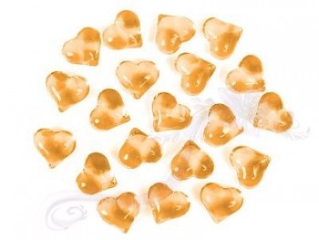Krystalky srdce zlaté, 30 ks