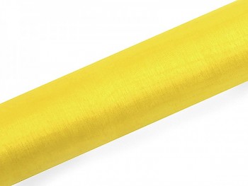 Organza hladká žlutá, 16cm/9m