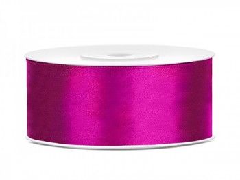 Saténová stuha fuchsia, 25mm/25m