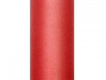 Tyl v roli, červená, 50cm/9m