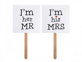 Kartičky  I´m his MRS +I´m her MR 731188979