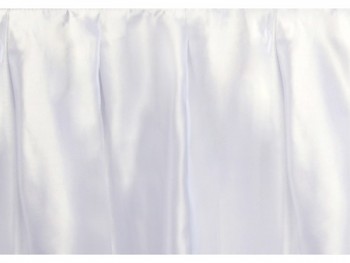 Rautová sukně saténová  75 cm x 4 m, bílá 731190820