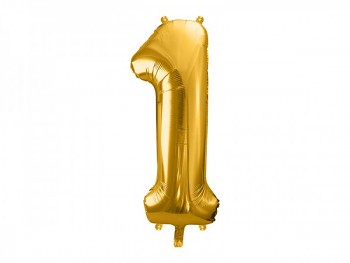 Foliový zlatý balónek číslice 1, 86 cm 731232815