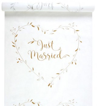 Koberec se zlatým nápisem Just Married 731254086